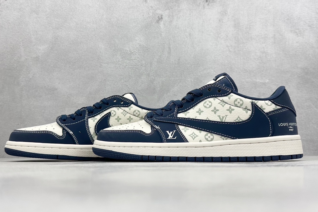 Fragment x TS x Air Jordan 1 Low x LV 三方联名倒钩低帮 LX1988-103