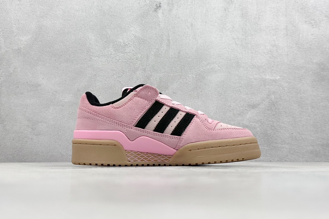 海外渠道版 原盒原标 Adidas Forum LOW CL 三叶草低帮 经典复古板鞋 JH6287