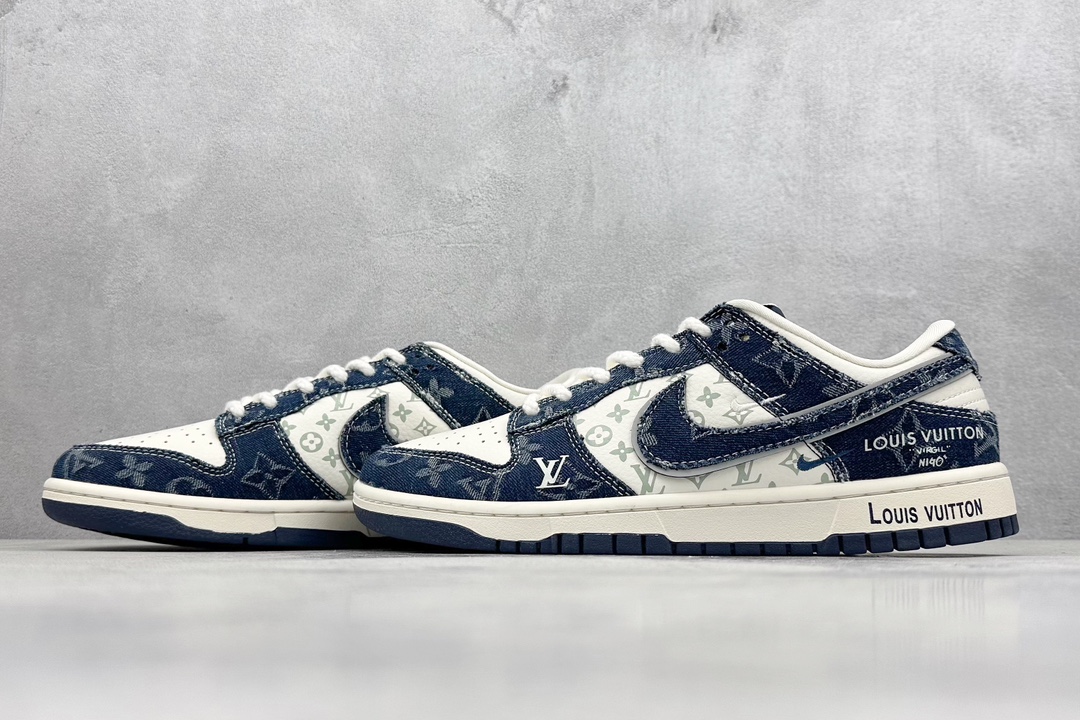 Nike SB Dunk Low x Louis Vuitton 白蓝牛仔 SJ2068-257