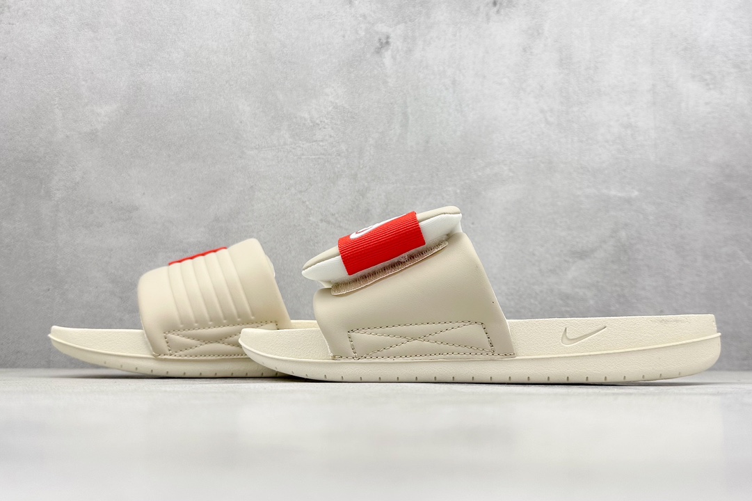 F版 Nike Offcourt Adjust Slides 夏季单品 魔术贴系列 室外沙滩休闲运动一字拖鞋 DV1033-100