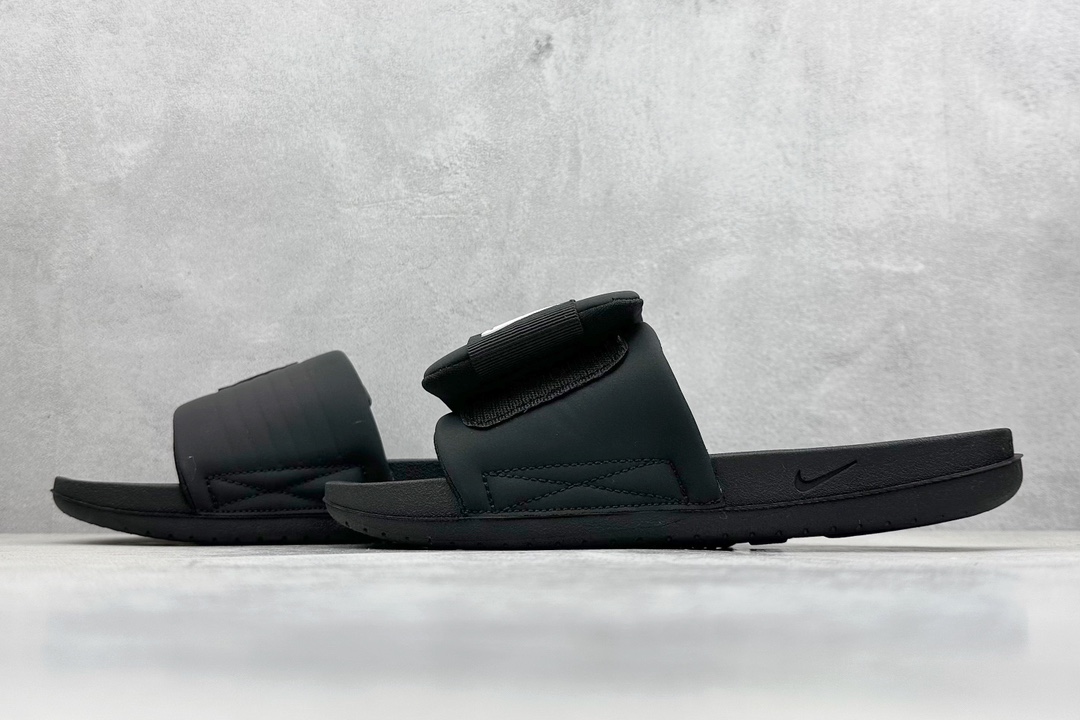 F版 Nike Offcourt Adjust Slides 夏季单品 魔术贴系列 室外沙滩休闲运动一字拖鞋 DQ9624-001