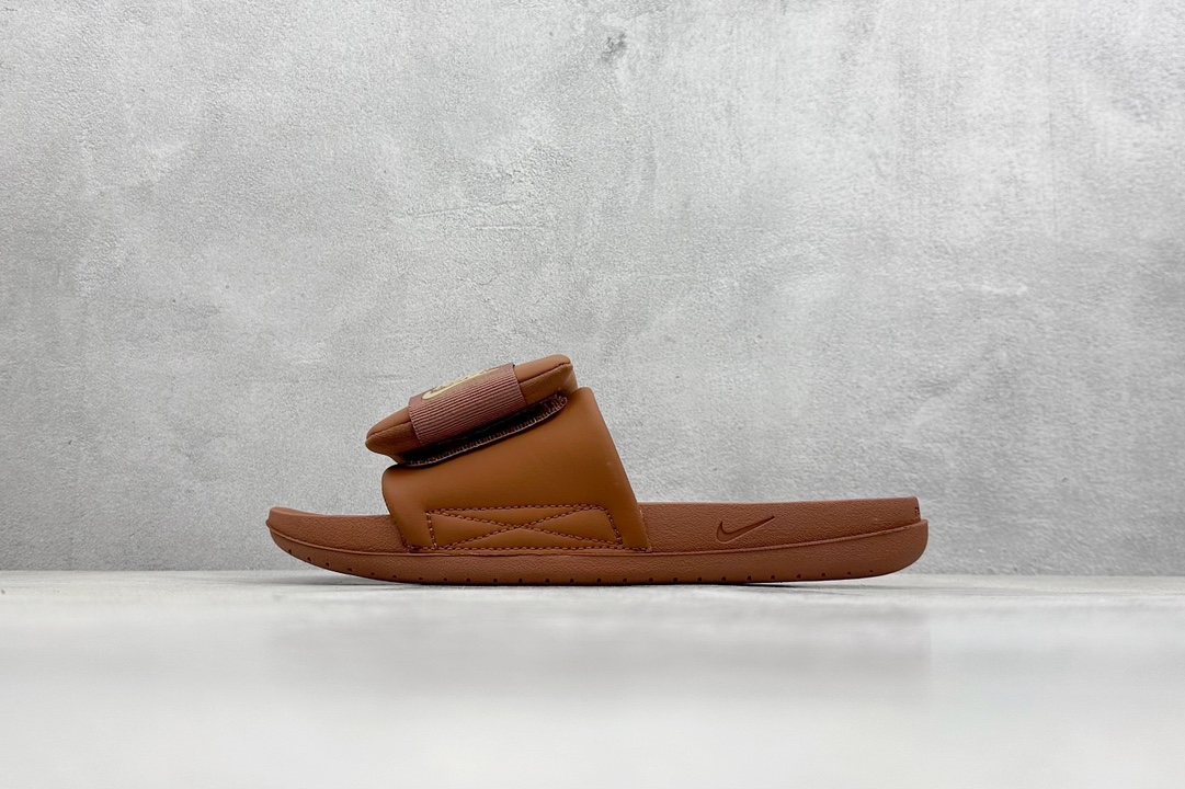 F版 Nike Offcourt Adjust Slides 夏季单品 魔术贴系列 室外沙滩休闲运动一字拖鞋 DV1033-200