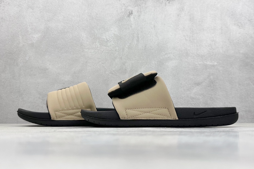 F版 Nike Offcourt Adjust Slides 夏季单品 魔术贴系列 室外沙滩休闲运动一字拖鞋 DQ9624-004