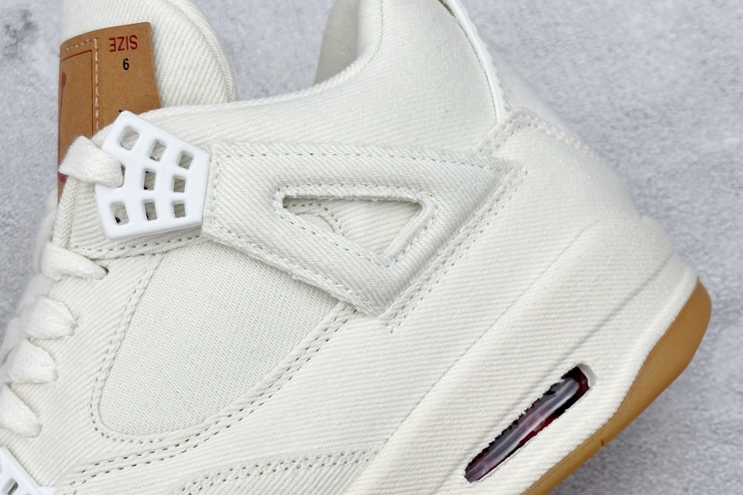 KW神版 Jordan Air Jordan 4 levis white (levis tag)李维斯 白色 AO2571-100