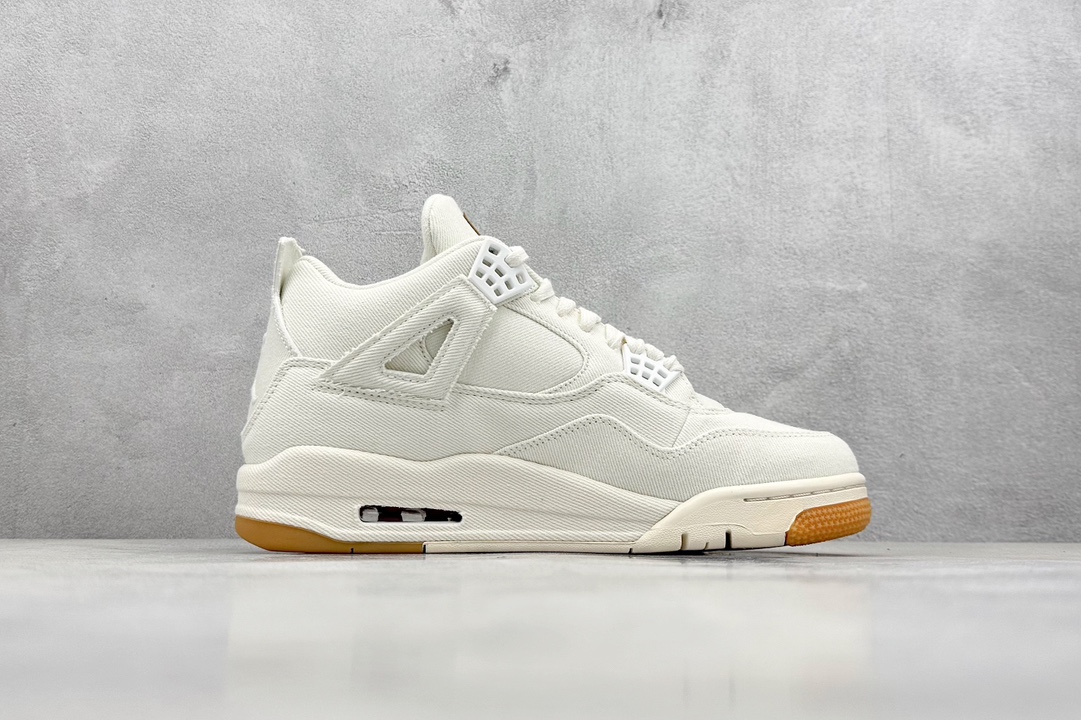 KW神版 Jordan Air Jordan 4 levis white (levis tag)李维斯 白色 AO2571-100