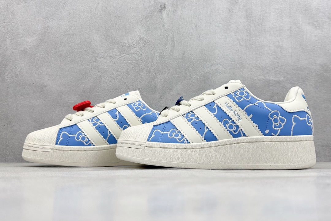 Hello Kitty/凯蒂猫x adidas originals SUPERSTAR XLG 厚底贝壳头 IG4477