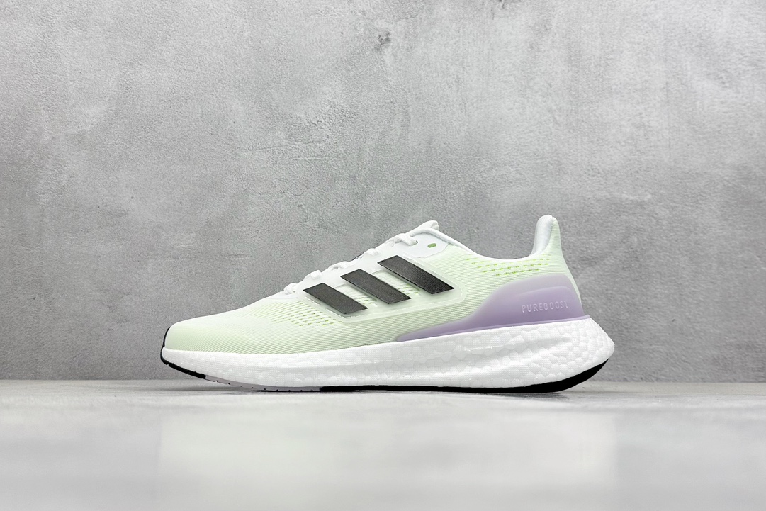 RS版 Ad Pureboost 23 阿迪简约轻便透气爆米花休闲跑鞋#鞋款保持独特造型以及S型后跟设计
