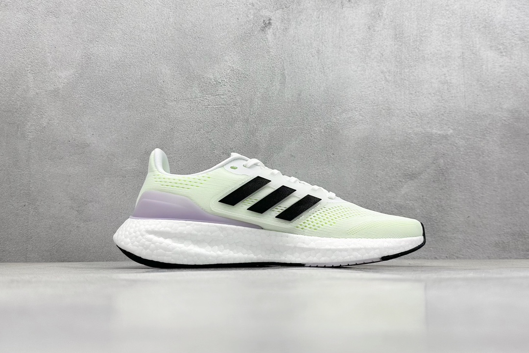 RS版 Ad Pureboost 23 阿迪简约轻便透气爆米花休闲跑鞋#鞋款保持独特造型以及S型后跟设计