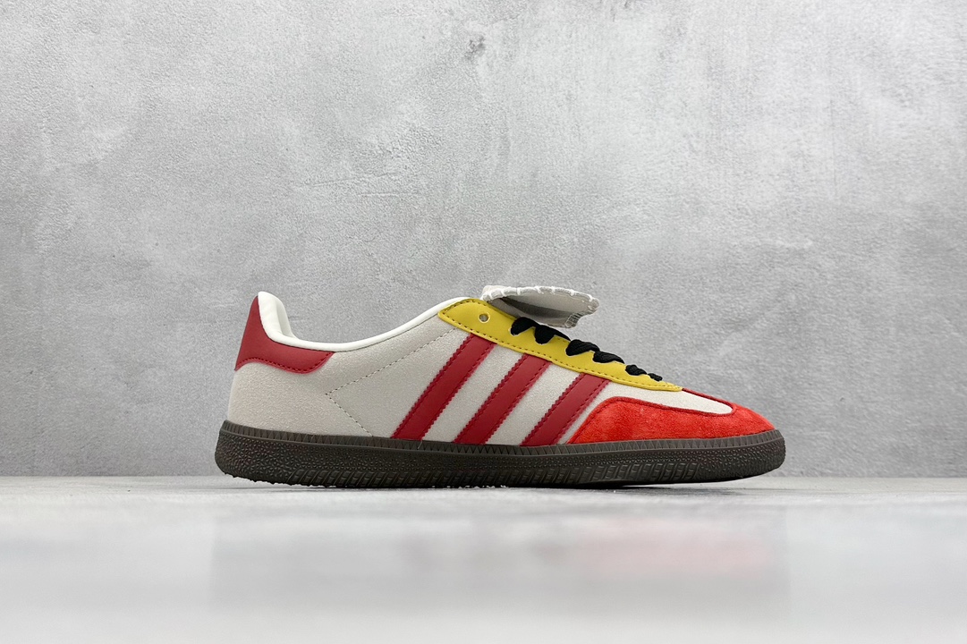 R版 adidas originals Samba LT 长鞋舌 灰桔红 IE9177