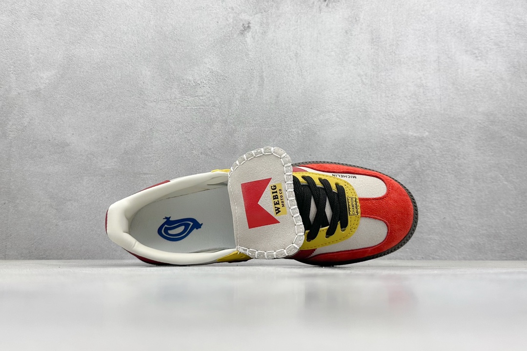 R版 adidas originals Samba LT 长鞋舌 灰桔红 IE9177