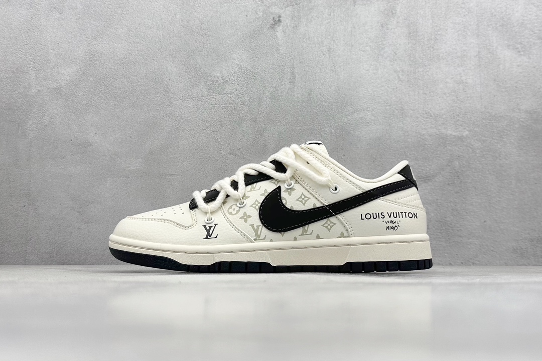 Nike SB Dunk Low x Louis Vuitton 白黑绑带 SJ2068-260