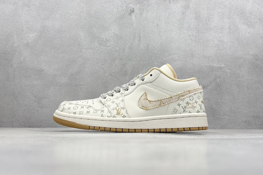 Fragment x TS x Air Jordan 1 Low x LV 三方联名倒钩低帮 SJ9950-004