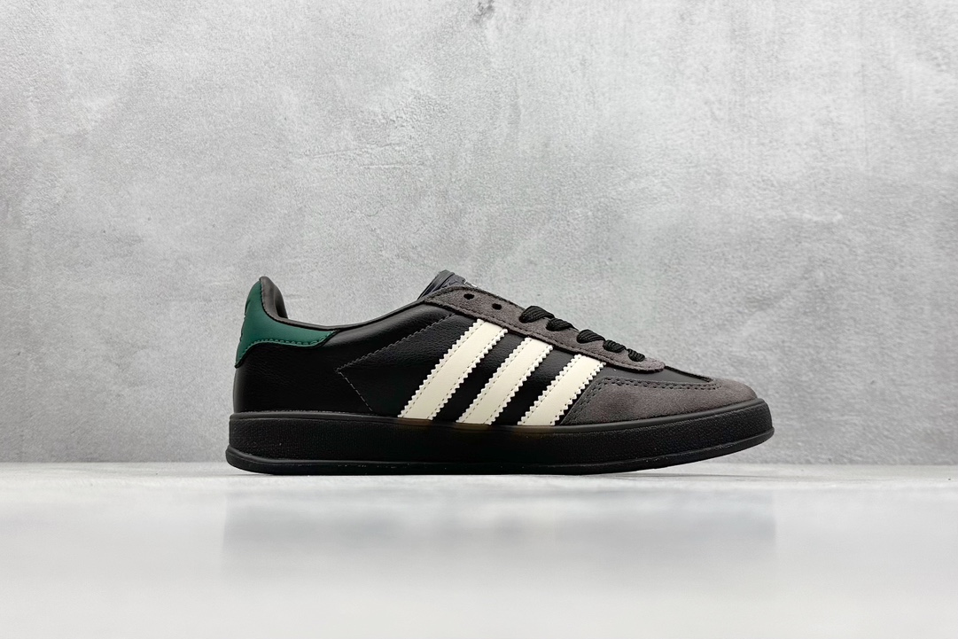 adidas Originals Gazelle INdoor 黑棕 三叶草休闲防滑耐磨低帮板鞋 IH0374