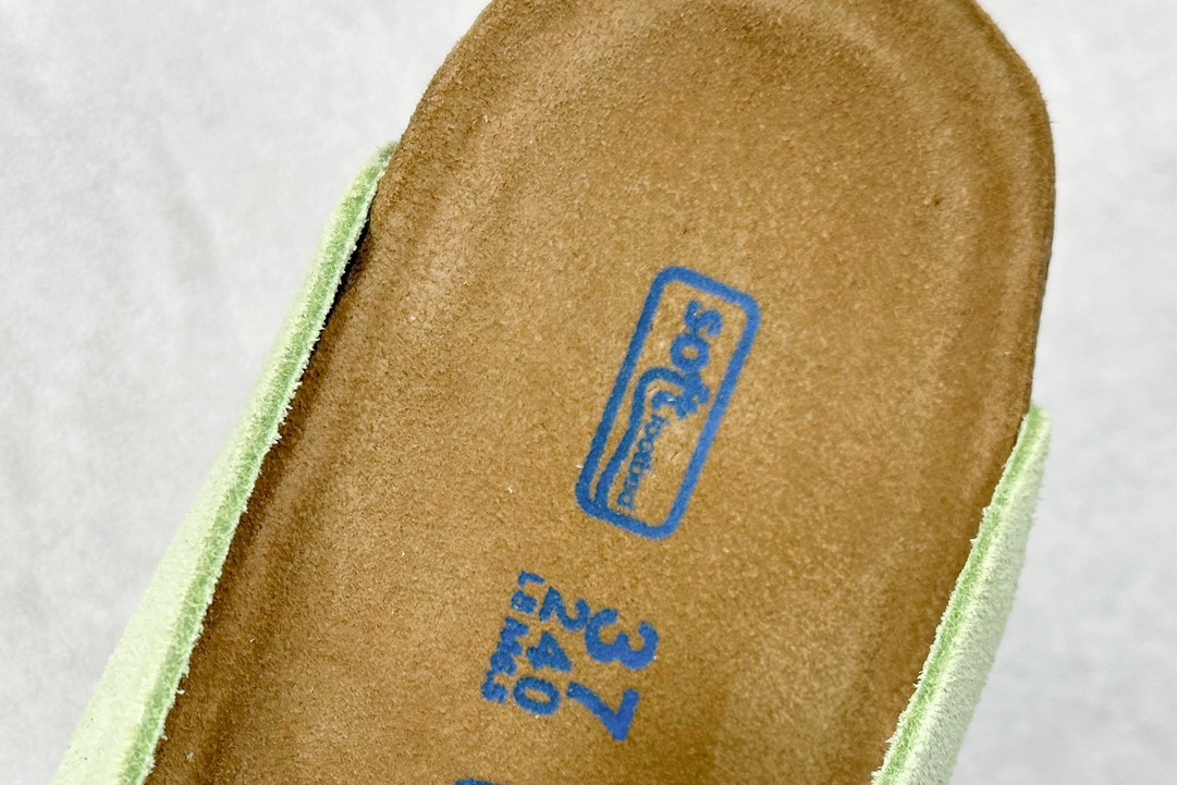 德国百年知名鞋履品牌·博肯 Birkenstock 半拖 采用质地柔软牛皮绒面革植入