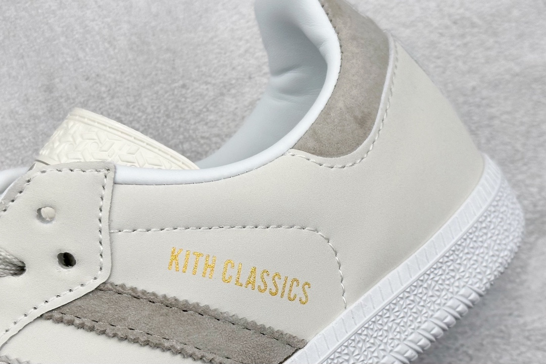 R版 Kith Classics x adidas originals Samba浅灰色 IH0090