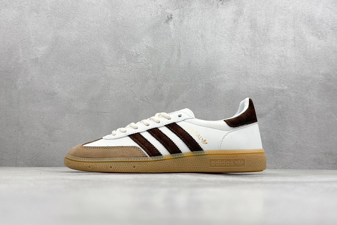 R版 adidas originals Handball Spzl AL 白棕色 IE3709