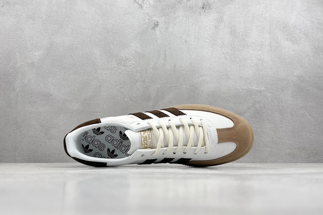 R版 adidas originals Handball Spzl AL 白棕色 IE3709