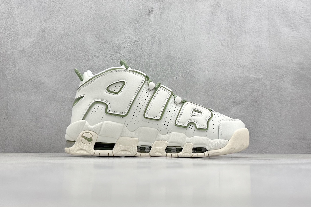 CK版 Air More Uptempo 白绿 代表着历史最高版本皮蓬 FQ8211-100