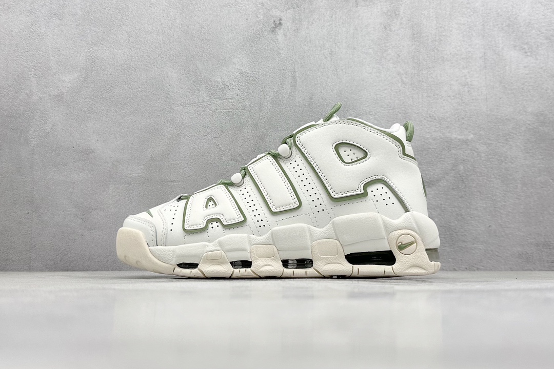 CK版 Air More Uptempo 白绿 代表着历史最高版本皮蓬 FQ8211-100