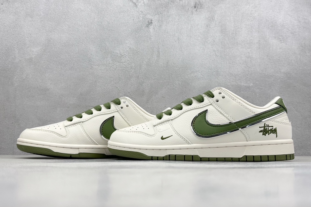 Nike SB Dunk Low x Stussy 斯图西白绿 DQ1098-381