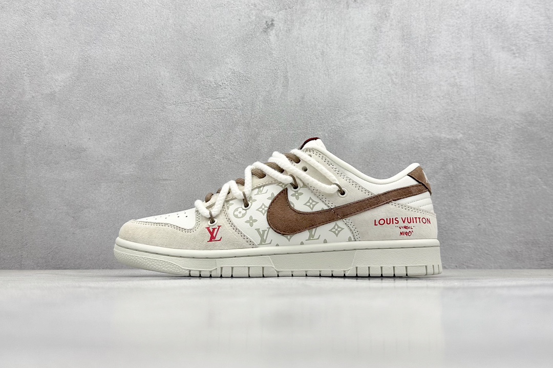 Nike SB Dunk Low x Louis Vuitton LV白棕绑带 FC1688-173