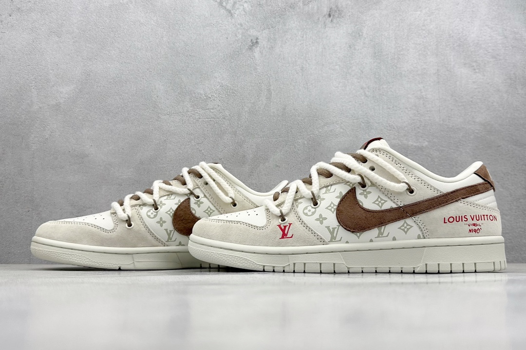 Nike SB Dunk Low x Louis Vuitton LV白棕绑带 FC1688-173