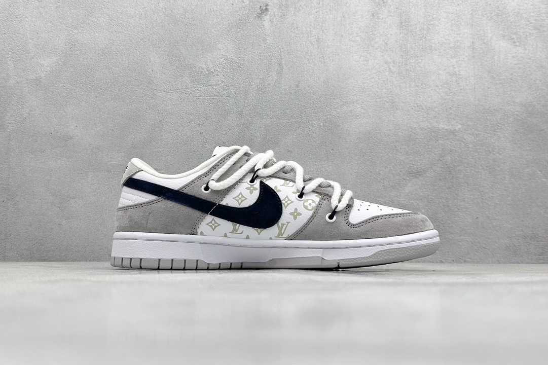 Nike SB Dunk Low x Louis Vuitton LV白灰黑 FC1688-176