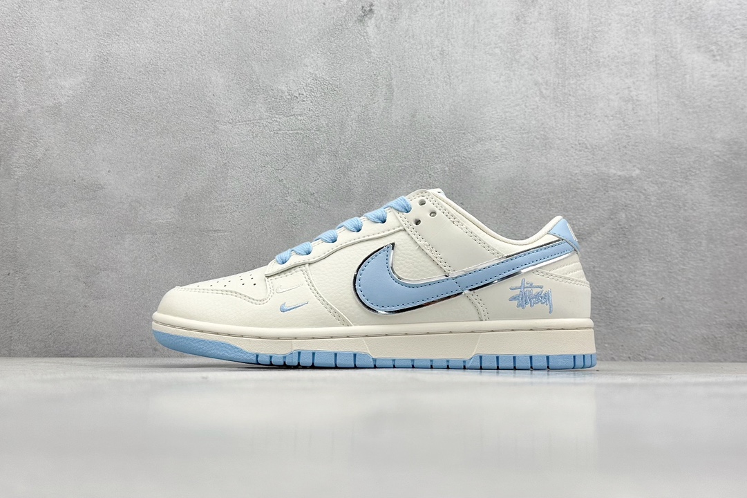 Nike SB Dunk Low x Stussy 斯图西双钩米白蓝 DQ1098-380