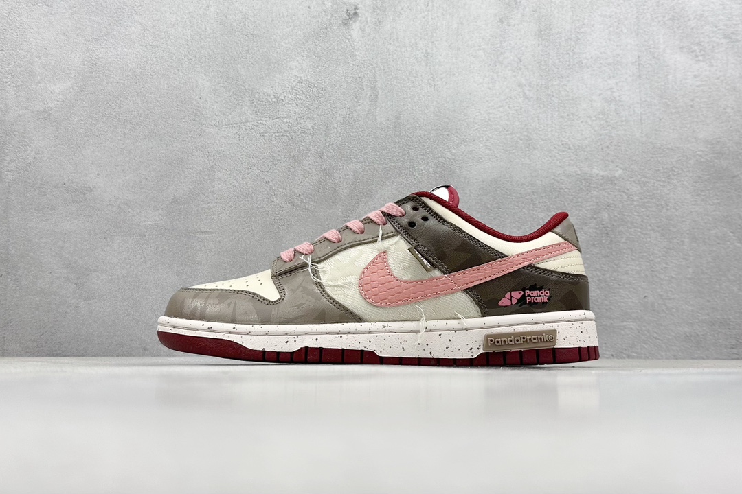 礼盒 Nike SB Dunk Low 熊猫恶作剧 拓荒骑士 粉尘 粉褐 DD1391-601