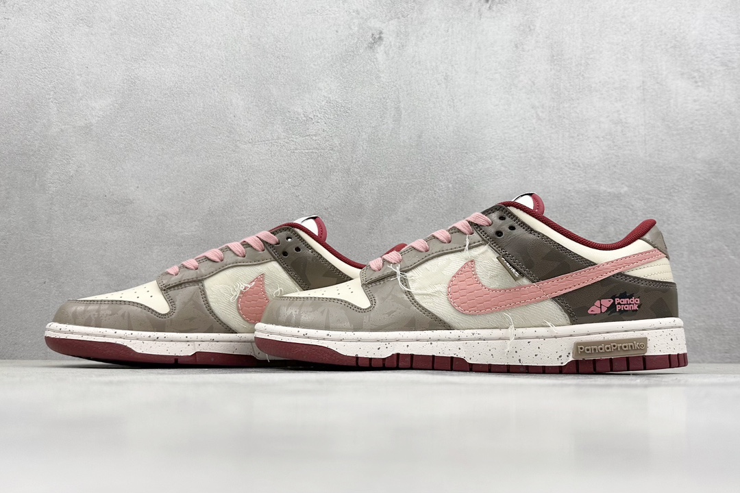 礼盒 Nike SB Dunk Low 熊猫恶作剧 拓荒骑士 粉尘 粉褐 DD1391-601