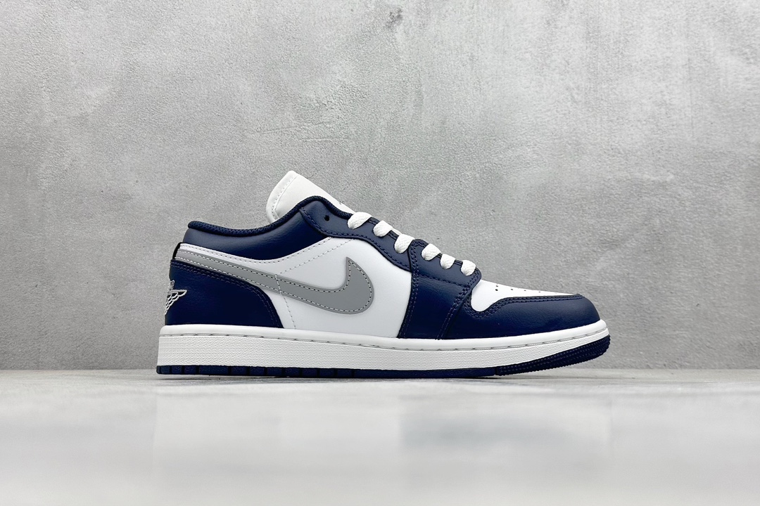 Dt纯原 Air Jordan 1 Low AJ1 乔1白蓝灰 低帮文化篮球鞋 553558-141