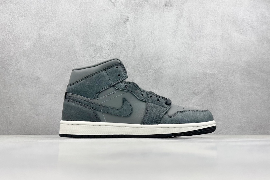 Dt纯原 Air Jordan 1 Mid 烟灰 当前市场最优版本 FJ3448-001