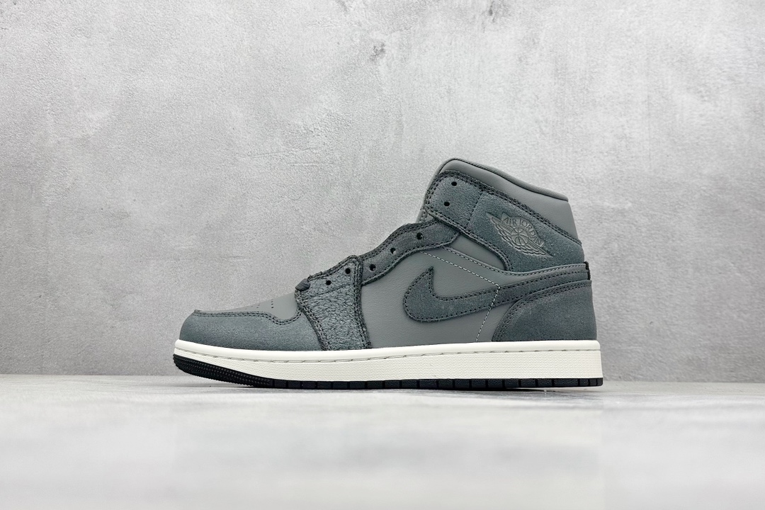 Dt纯原 Air Jordan 1 Mid 烟灰 当前市场最优版本 FJ3448-001