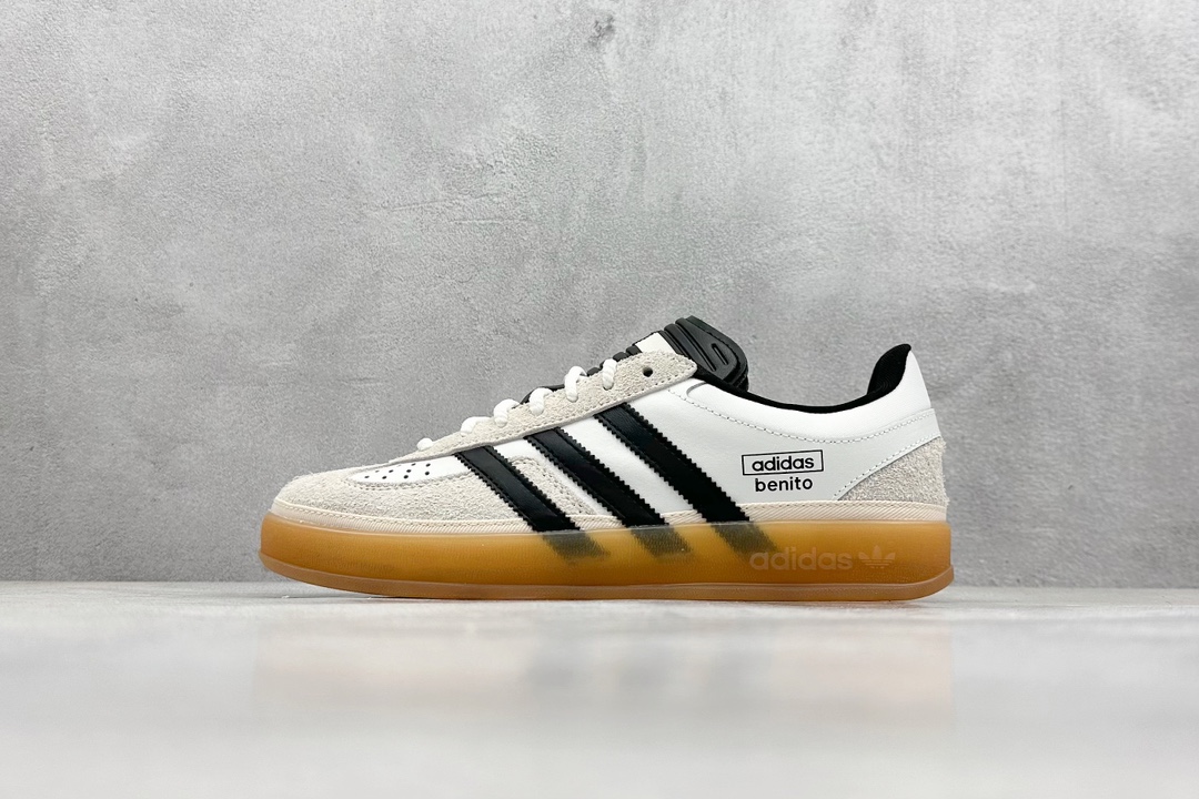 S2 坏痞兔Bad Bunny x AD Gazelle Indoor Trainers ”Benito”羚羊内训系列低帮复古百搭休闲运动德训风板鞋 IF9735