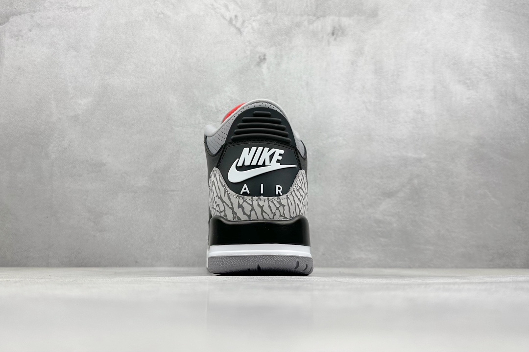 F版 Air Jordan 3 ”Black Cement” AJ3 乔3元年黑水泥 DN3707-010