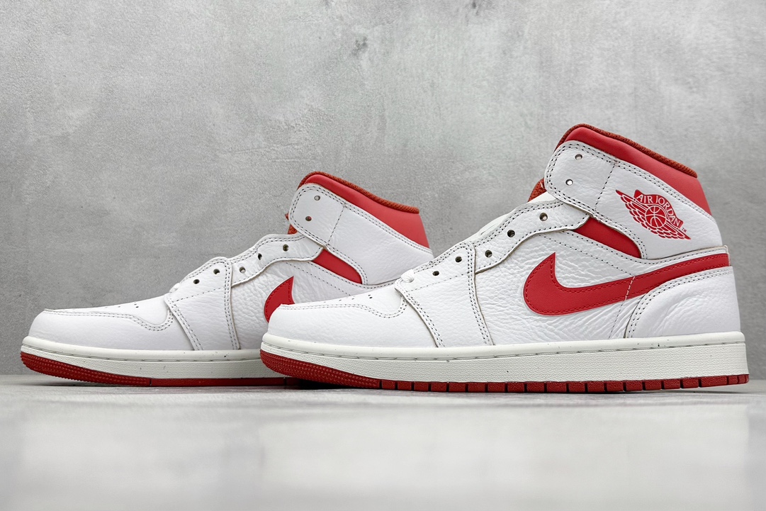 DT纯原 Jordan Air Jordan 1 Mid SE ”Dune Red” OG红白2024版 FJ3458-160