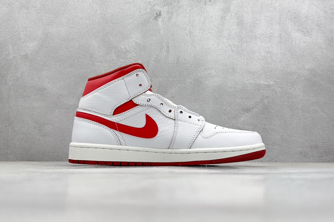 DT纯原 Jordan Air Jordan 1 Mid SE ”Dune Red” OG红白2024版 FJ3458-160