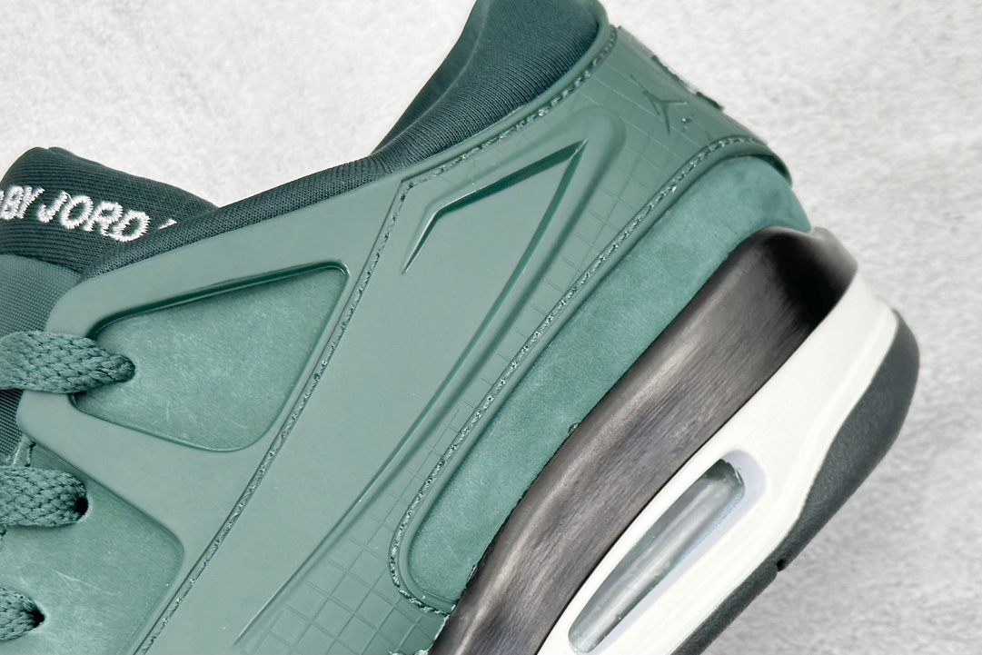 F版 Nigel Sylvester x Jordan Air Jordan 4 RM “Fence Green” AJ4低帮 复刻麂皮绿 HF4334-300