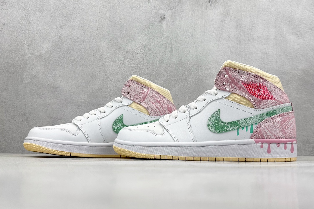 GX平台订单 Air Jordan AJ1 MID 中帮系列 DD1666-100