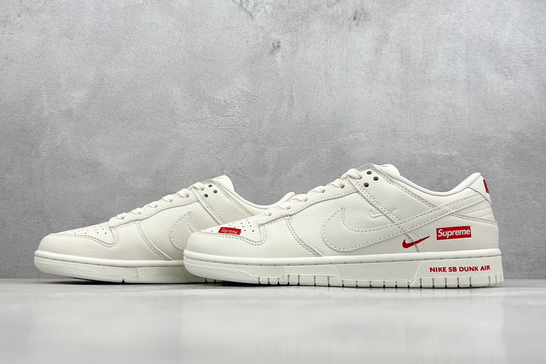 Nike SB Dunk Low x Supreme 白红双小钩 SJ2068-267