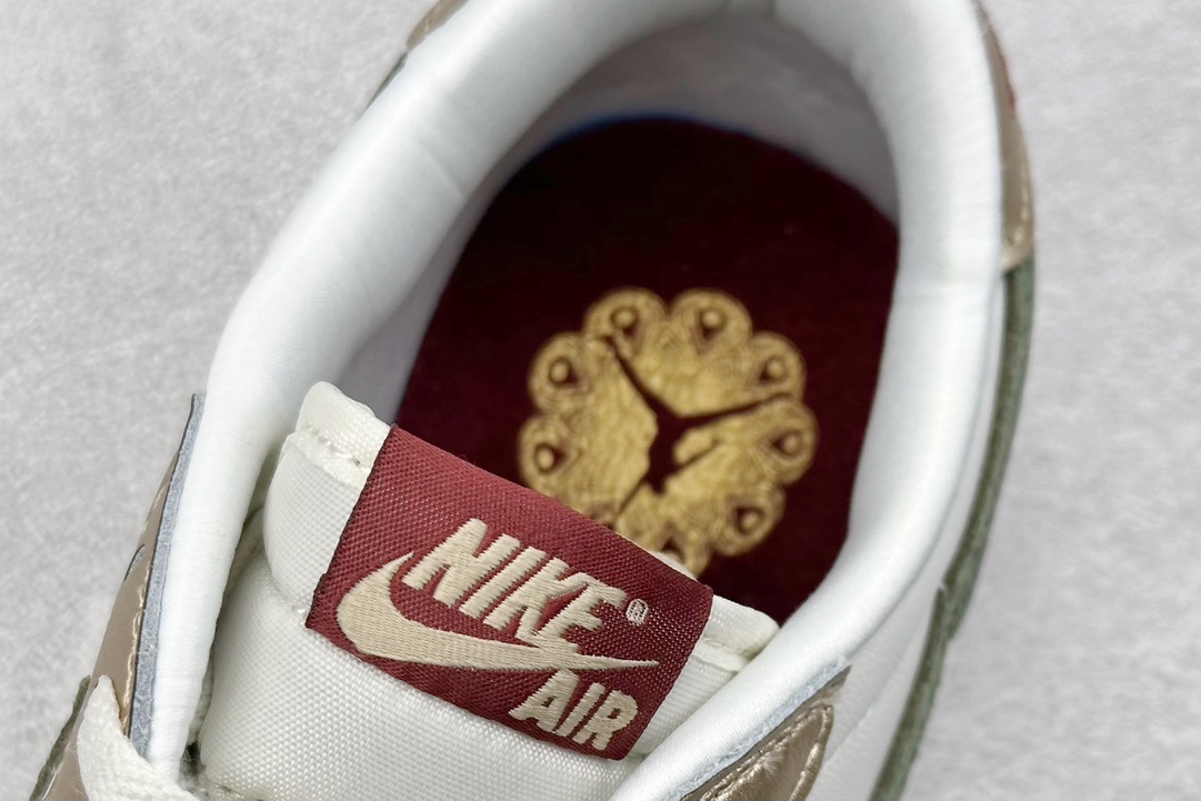 平台订单 Air Jordan 1 Low ”Chinese New Year” 低帮 龙年限定 白绿 FQ6593-100