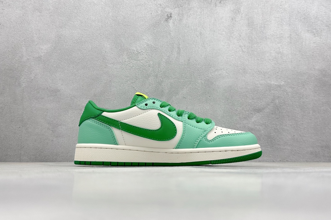 A Air Jordan 1 Retro Low x Stussy 斯图西白绿 QY0368-968