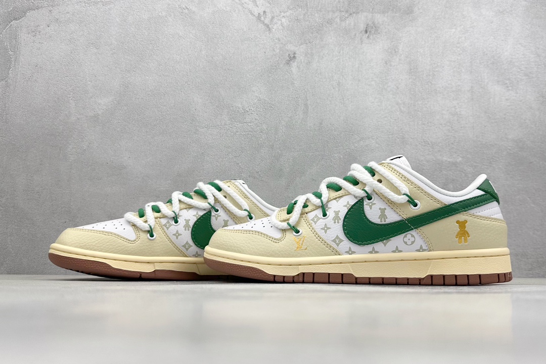 LV x Nike Dunk Low 米黄绿暴力熊 SJ2068-246