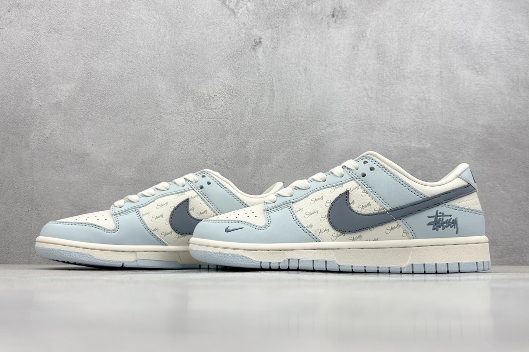 Nike SB Dunk Low x Stussy 斯图西米白天蓝 CF3688-012