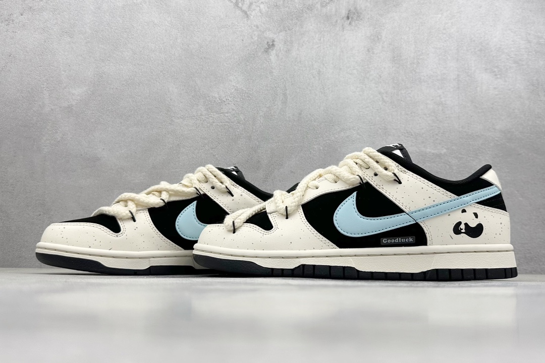 YC版 Nike SB Dunk Low 小熊猫 多巴胺 TMS 蓝莓 泼墨做旧 白蓝 DD1391-100