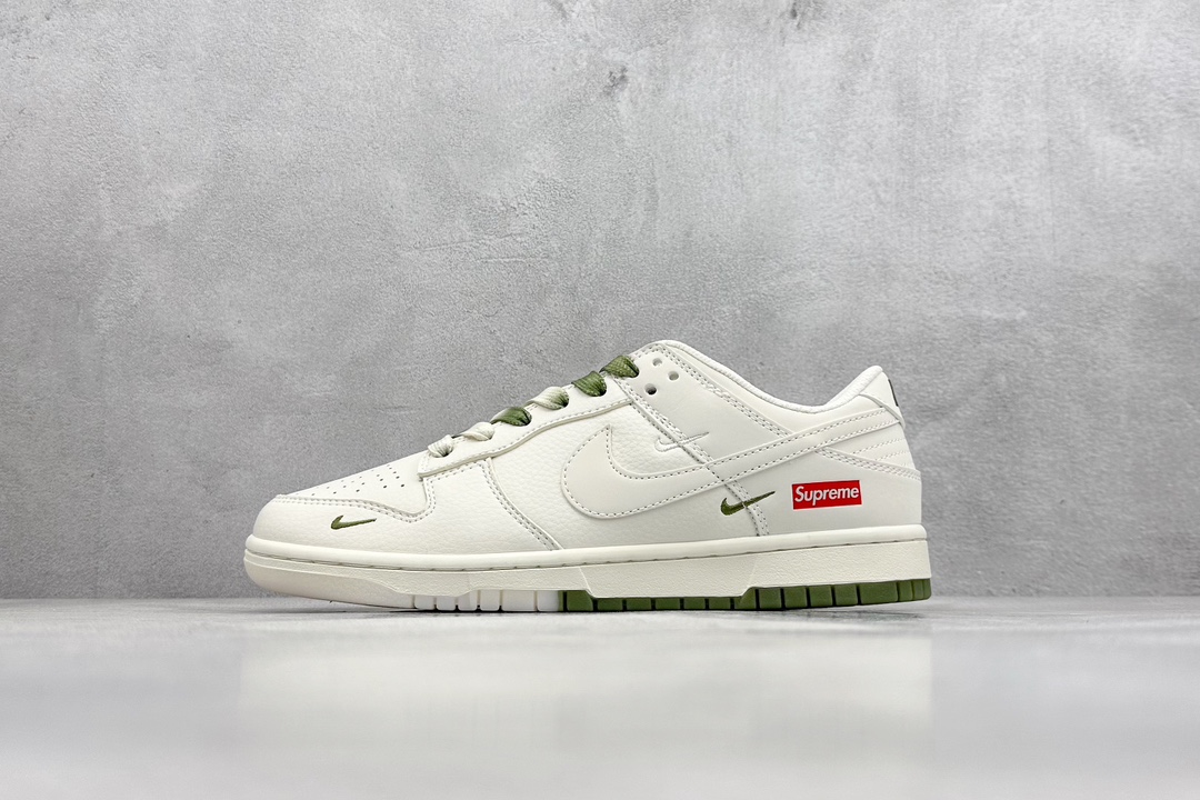 Nike SB Dunk Low x Supreme 白绿三小钩 BB8675-109