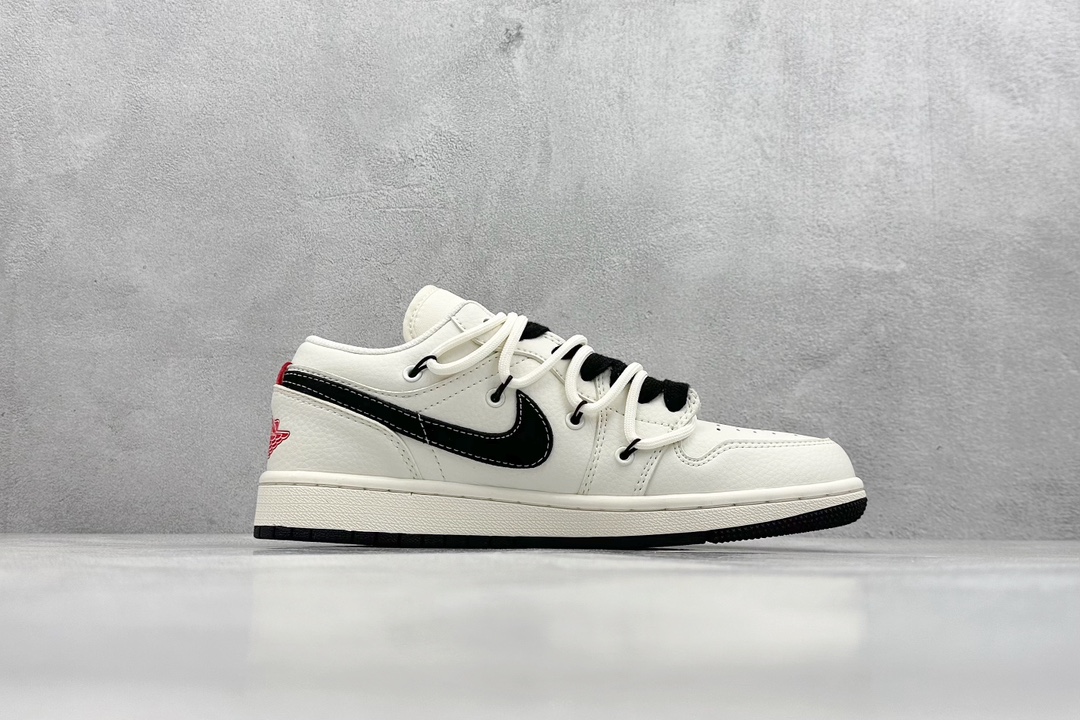 Air Jordan 1 Retro Low x Comme des Garcons 川久米白黑绑带 SJ9950-014