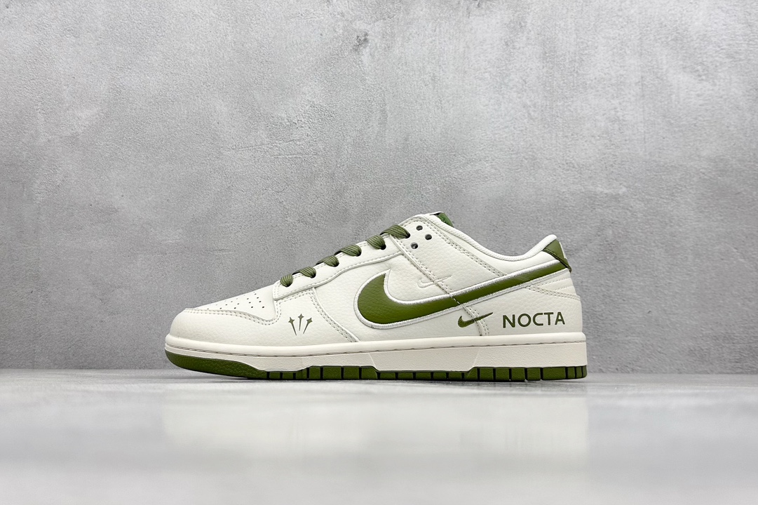 Nk SB Dunk Low NOCTA-米白绿勾 低帮休闲板鞋 DQ1098-388