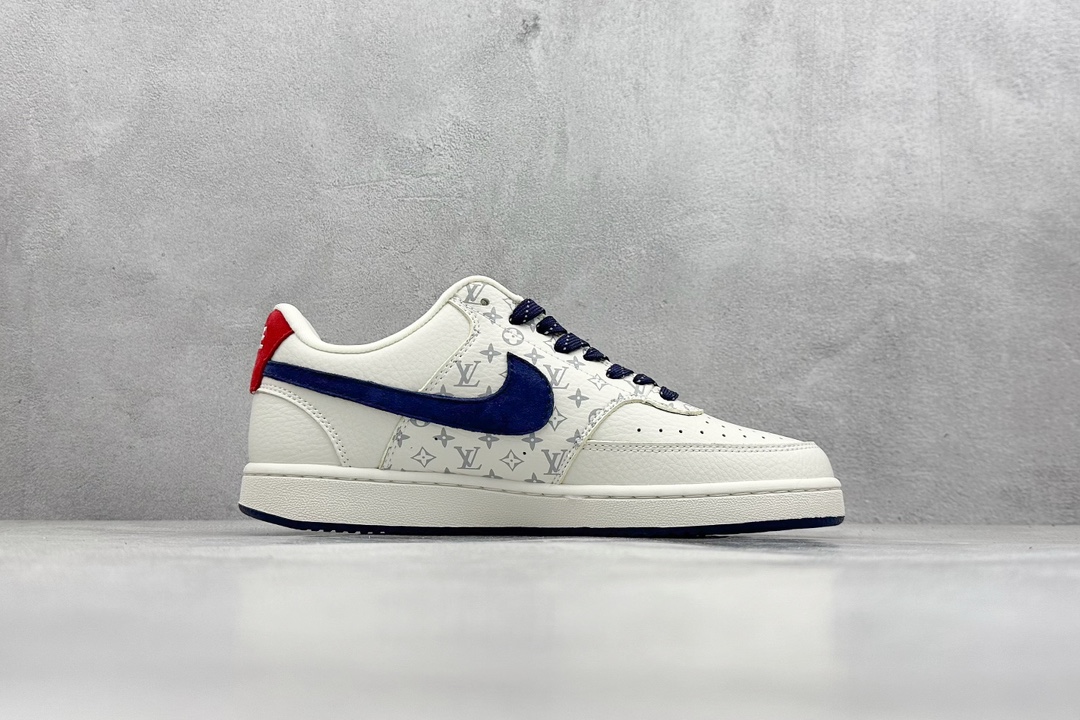 A Nike Court Vision Low x Louis Vuitton 白蓝红 休闲运动板鞋 FD5188-222