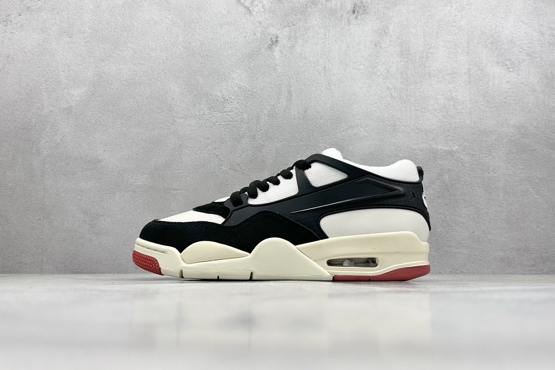 正单 Nike Air Jordan 4 Retro RM 乔丹四代 白黑红 Air Jordan AJ4 Retro FQ7939-100